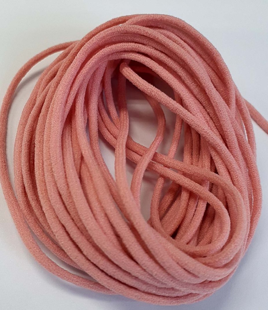 マスク用ゴム紐 2.5mm ピンク 5メートル