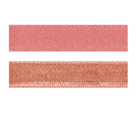 サテンベルベットリボン #021 ピンクブラウン 6サイズ15色展開