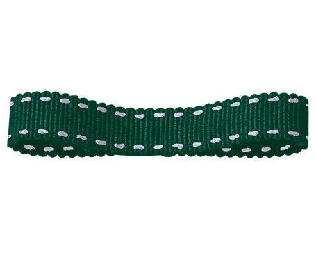 ステッチグログランリボン #013 グリーン 5サイズ19色展開