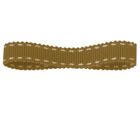 ステッチグログランリボン #015 イエローオーカー 5サイズ19色展開