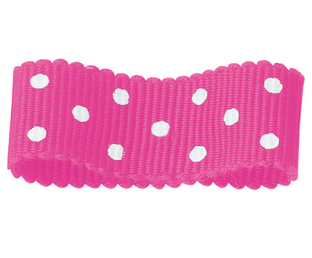 アクリルペタシャムリボン 水玉 #006 3サイズ24色展開