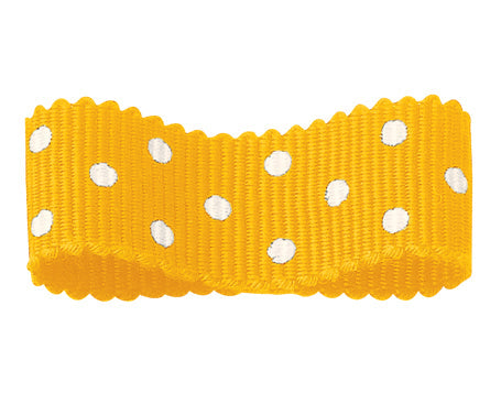 アクリルペタシャムリボン 水玉 #009 3サイズ24色展開