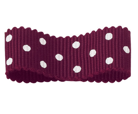 アクリルペタシャムリボン 水玉 #018 3サイズ24色展開