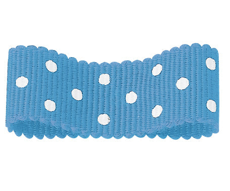 アクリルペタシャムリボン 水玉 #021 3サイズ24色展開