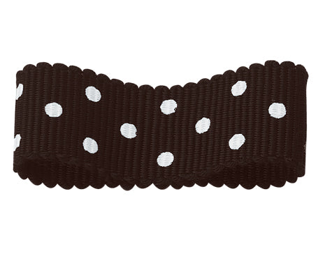 アクリルペタシャムリボン 水玉 #049 3サイズ24色展開