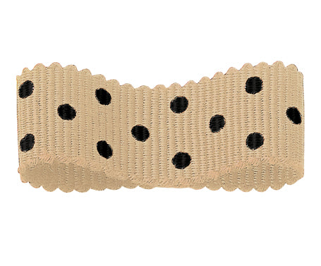 アクリルペタシャムリボン 水玉 #241 3サイズ24色展開