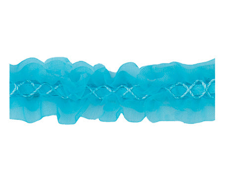 センターオーガンジーダブルフリルリボン #022 3サイズ10色展開