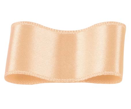 シルクシングルサテンリボン #040 ブランチドアーモンド 9サイズ50色展開