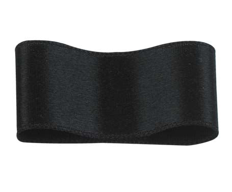 シルクシングルサテンリボン #055 ブラック 9サイズ50色展開