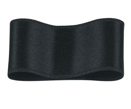 シルクシングルサテンリボン #123 ダークミッドナイトブルー 9サイズ50色展開