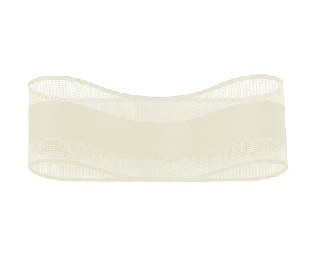 センターサテンオーガンジーリボン #039(オフ)5サイズ30色展開