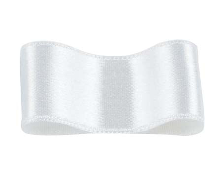 シルクダブルサテンリボン #001 ホワイト 9サイズ50色展開