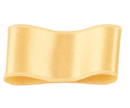 シルクダブルサテンリボン #076 クリーム 9サイズ50色展開