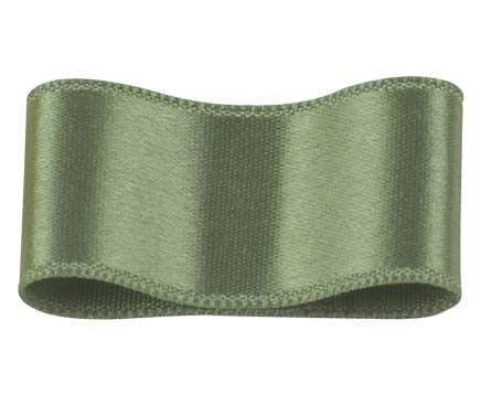 シルクダブルサテンリボン #134 ダークシーグリーン 9サイズ50色展開